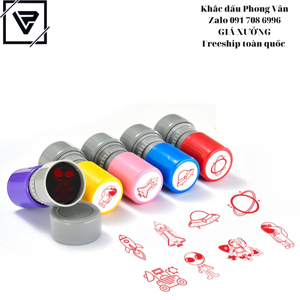 BỘ DẤU PHI HÀNH GIA DÀNH CHO CÁC BÉ ĐAM MÊ KHÁM PHÁ VŨ TRỤ-NHỰA-CÓ LÒ XO-ĐẸP(BÁN BUÔN-BÁN LẺ)