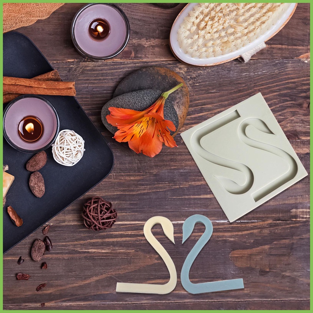 Khuôn Silicone Hình Thiên Nga Dùng Làm Xà Phòng / Bánh DIY