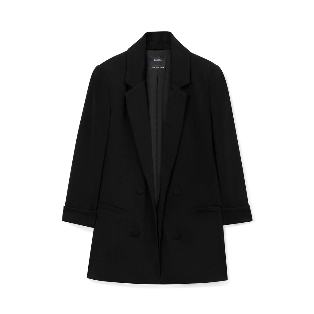 Áo blazer vest nữ trơn tay lỡ sắn gấu | Áo khoác nữ cao cấp | BLAZER | MYB clothing