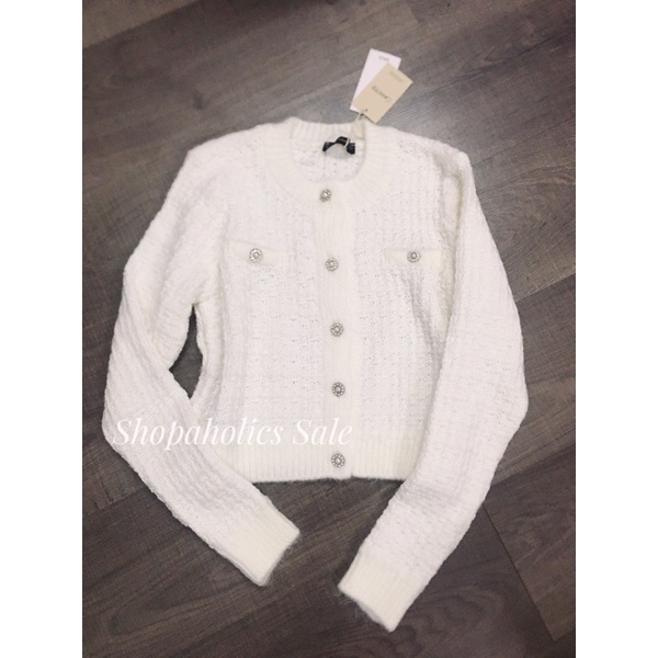 Áo cardigan trắng MANGO AUTH new tag S