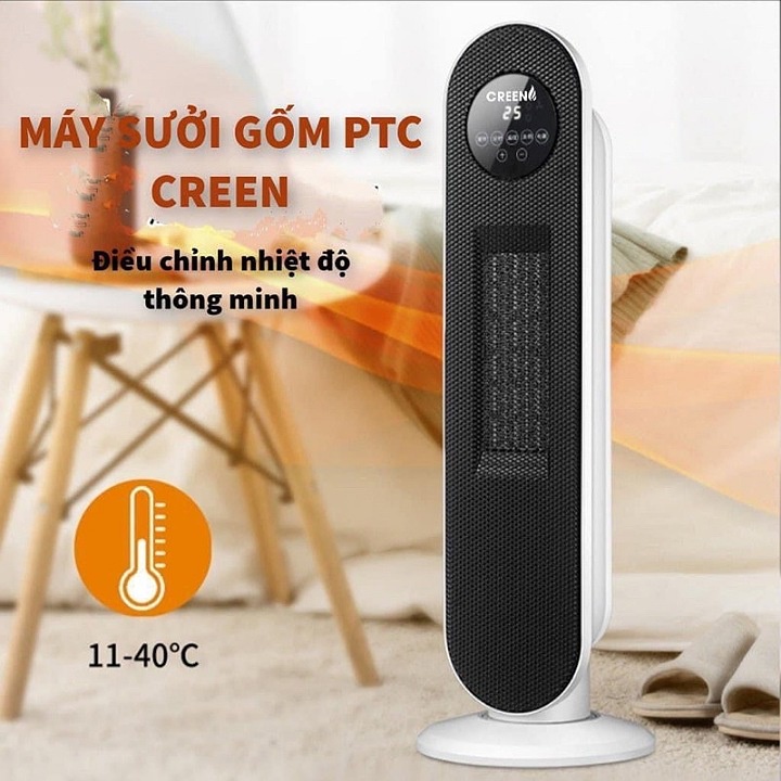 Máy Sưởi Gốm Saiko CH-2200R (2200W) cao cấp chính hãng