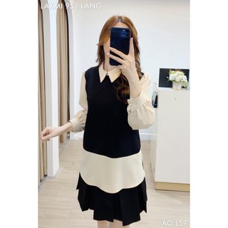 Áo phối sơ mi trẻ trung, thanh lịch - Laxmi Boutique - L57