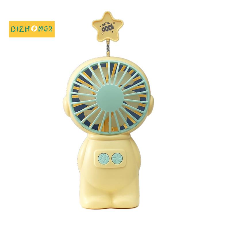 Quạt Cầm Tay Màu Vàng Để Bàn Di Động Có Cổng Sạc USB Đa Ứng Dụng