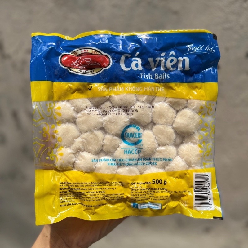 Cá viên Lacusina 500gr ( Giao Hàng Hà Nội )