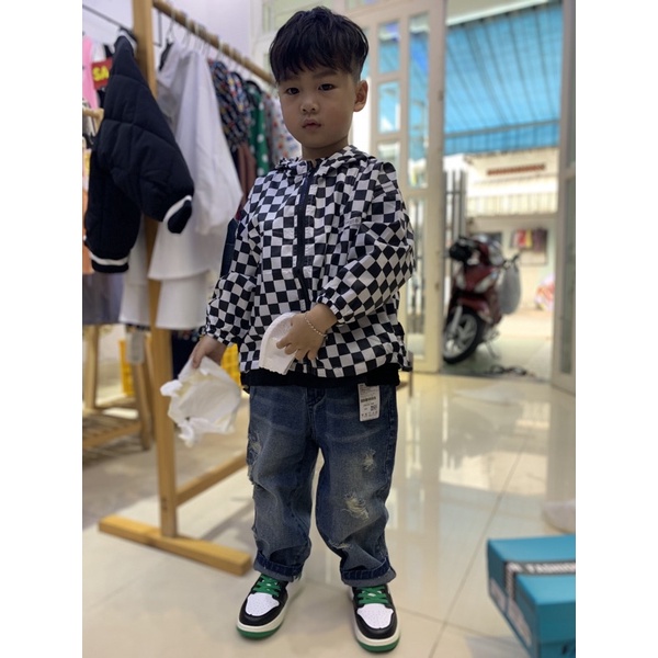 Quần jean rách 2 màu cho bé trai bé gái cá tính B74-21274