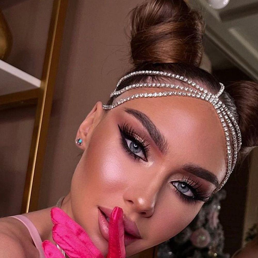 Dây Chuyền Đeo Đầu Thiết Kế Nhiều Lớp Thời Trang|Trang Sức Cưới Bohemian Màu Sắc