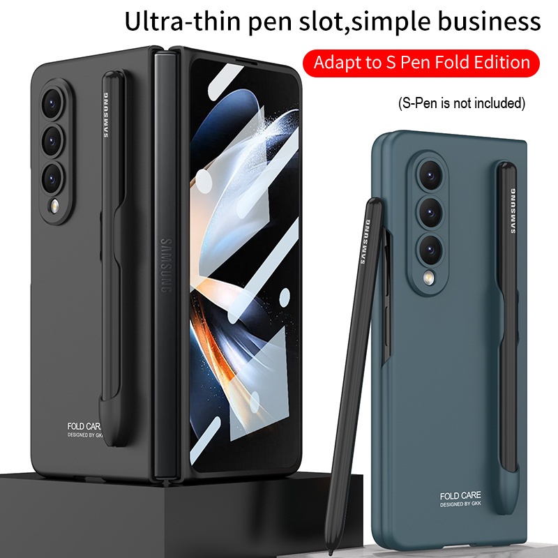 Bao Da Điện Thoại Siêu Mỏng Chống Sốc Có Ngăn Đựng Bút Cho Samsung Galaxy Z Fold 4
