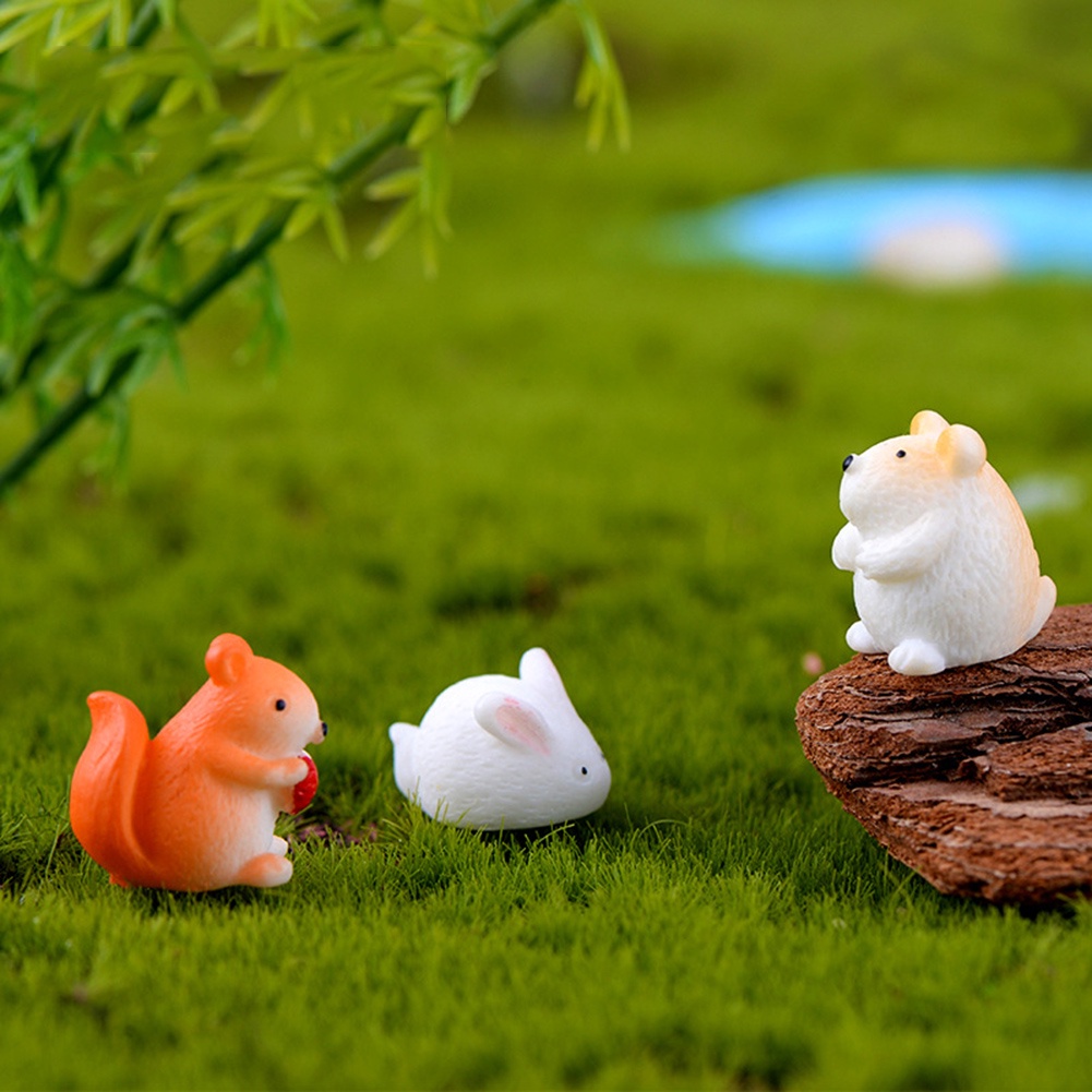 Mô Hình Chuột Hamster Mini Bằng Nhựa Resin Trang Trí Sân Vườn