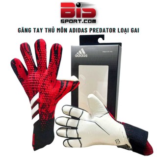 Găng Tay Thủ Môn Chuyên Nghiệp Adidas Predator - Đỏ Đen - Bắt Bóng Siêu Đỉnh , Bám Dính