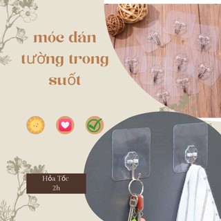 Móc dán tường siêu dính móc treo dán tường chịu lực 10kg