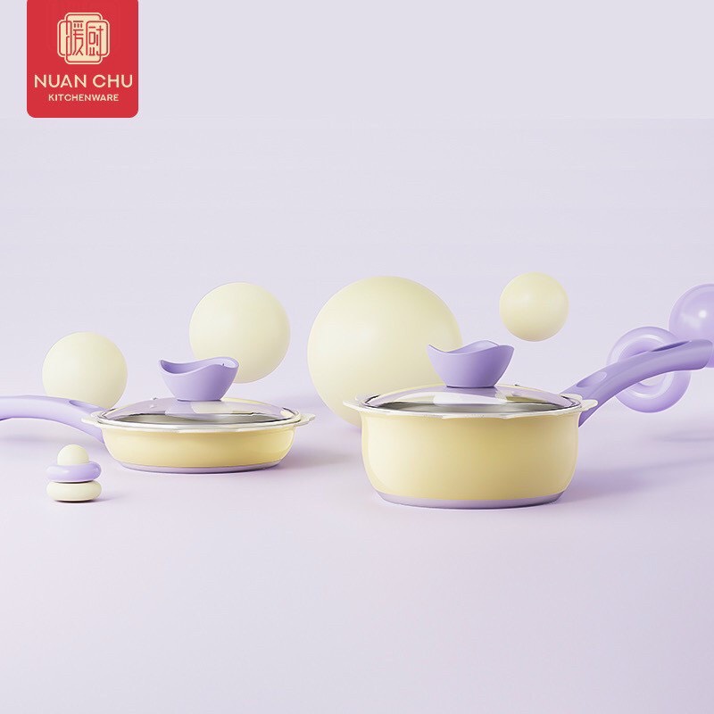 Bộ nồi chảo chiên, hấp, xào, rán... cho b