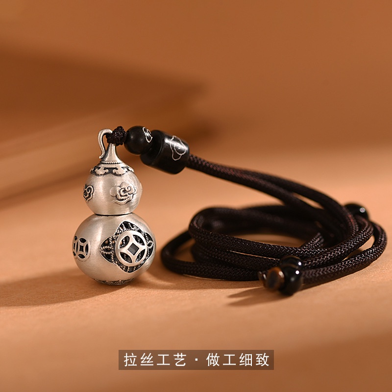 Mặt Dây Chuyền Bạc 999 Hình Hồ Lô