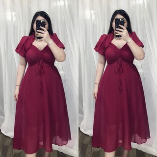 Đầm voan tay bí