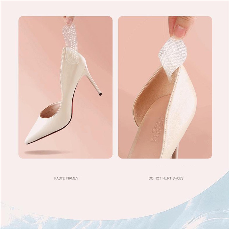 Miếng Dán Gót Giày Bằng Silicone Nâng Cấp Chống Trượt Cho Nam Nữ
