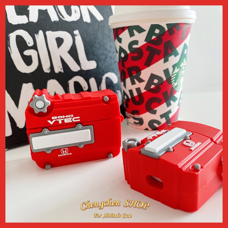 Vỏ Bảo Vệ Hộp Sạc Tai Nghe AirPods Pro2 2023 / AirPods3 / AirPodsPro / AirPods2gen Hình Động Cơ Dễ Thương Ốp