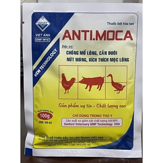 Chống mổ lông ANTI.MOCA Cắn đuôi, nứt móng. Antimoca kích thích ra lông. Siêu mọc lông, chống căn mổ hòa tan hoặc trộn