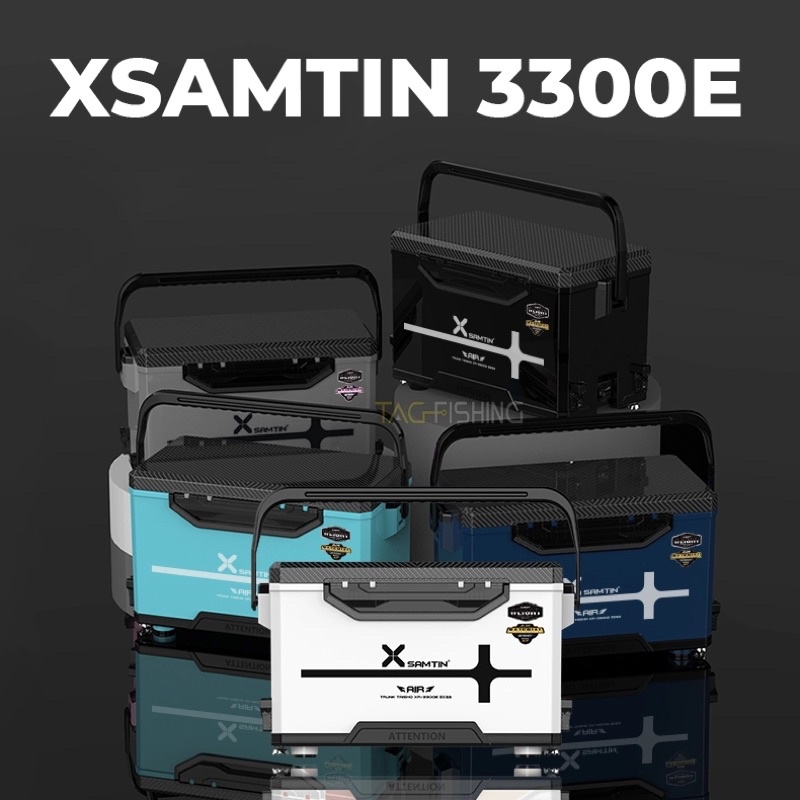 Thùng Câu Đài Xsamtin 3300E - 33 Lít (Nắp Carbon) - Chính Hãng