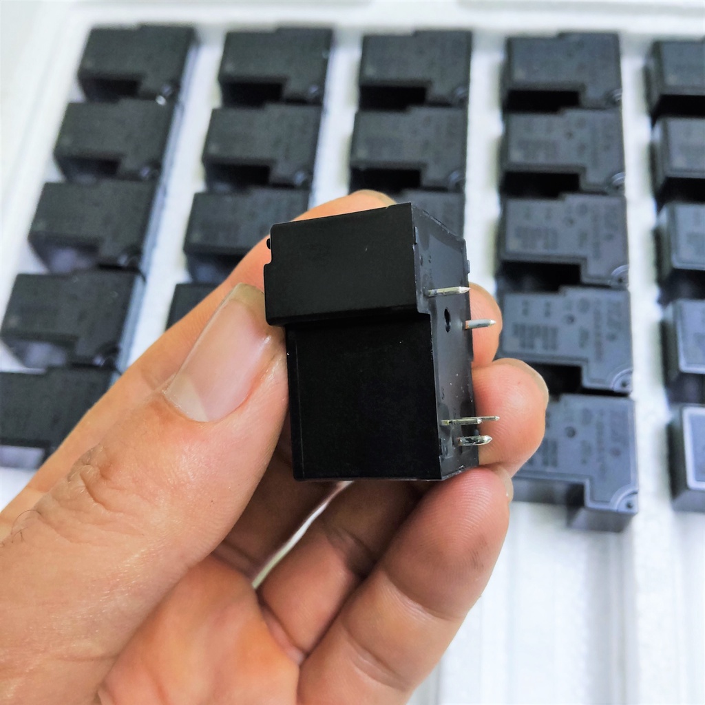 Rơ le số 7 công suất lớn 40A Max 60A. Role 5 chân nguồn điện 12V/24V/250V, áp cao chuyên dùng thay Relay máy giun