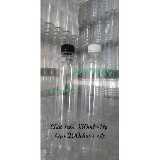 sỉ Bao 200 chai ( chú ý phân loại) 250ml/ 330ml / tròn 330ml kèm nắp đen /trắng
