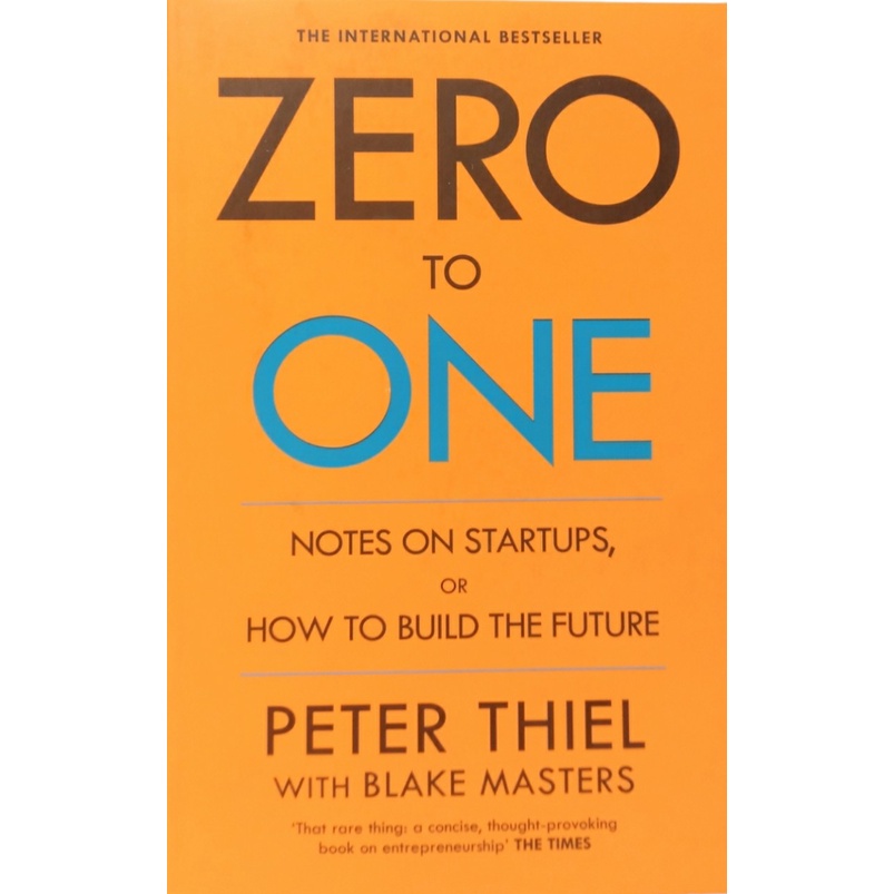 Sách - Zero To One by Peter Thiel