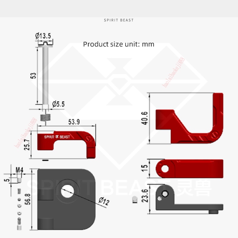 Móc Treo Đồ Gắn Phía Trước Xe Mô Tô YAMAHA JOG-i125 CYGNUS 125GT FX125 XY125