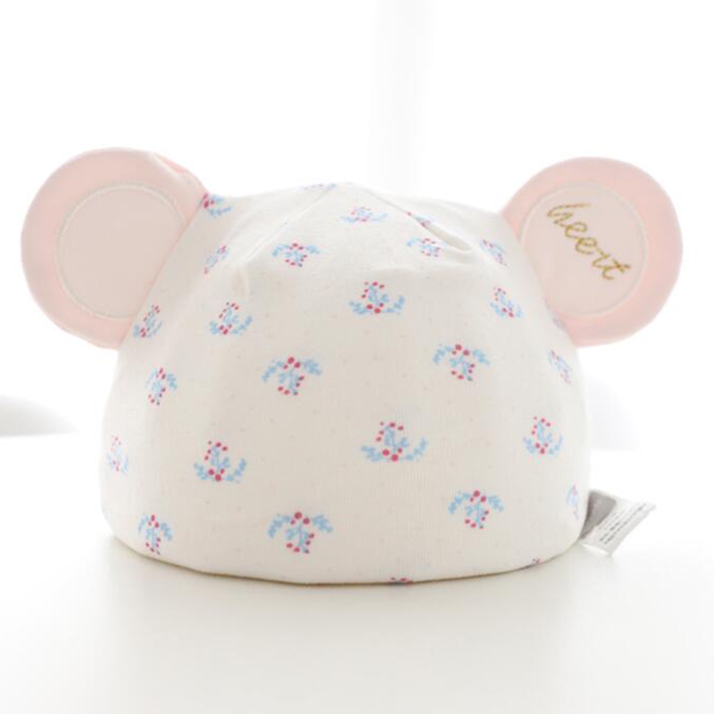 Mũ Cotton In Họa Tiết Hoa / Ngôi Sao Hoạt Hình Dễ Thương Thời Trang Thu Đông Cho Bé Gái 0-3 Tháng Tuổi