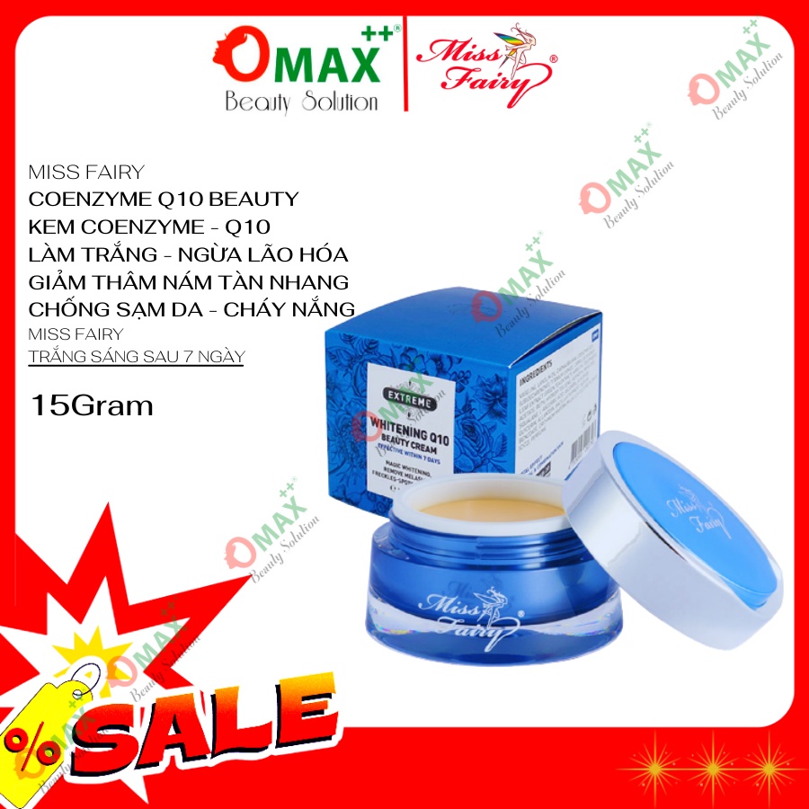 KEM MISSFAIRY Q10 - DƯỠNG TRẮNG DA TINH CHẤT COENZYME Q10 BEAUTY CREAM 15g