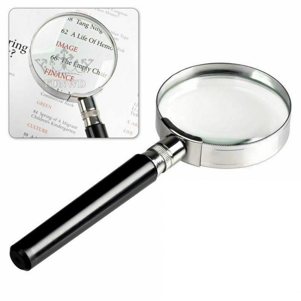 【FUNWD】Magnifier Magnifying 10X 2inch Compact Handheld Lightweight Magnification