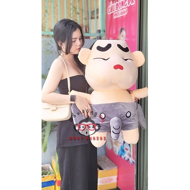 Gấu bông shin cậu bé bút chì size khổng lồ 1m gấu bông ku shin quần voi cushin có chym cu shin mặc quần voi 1m