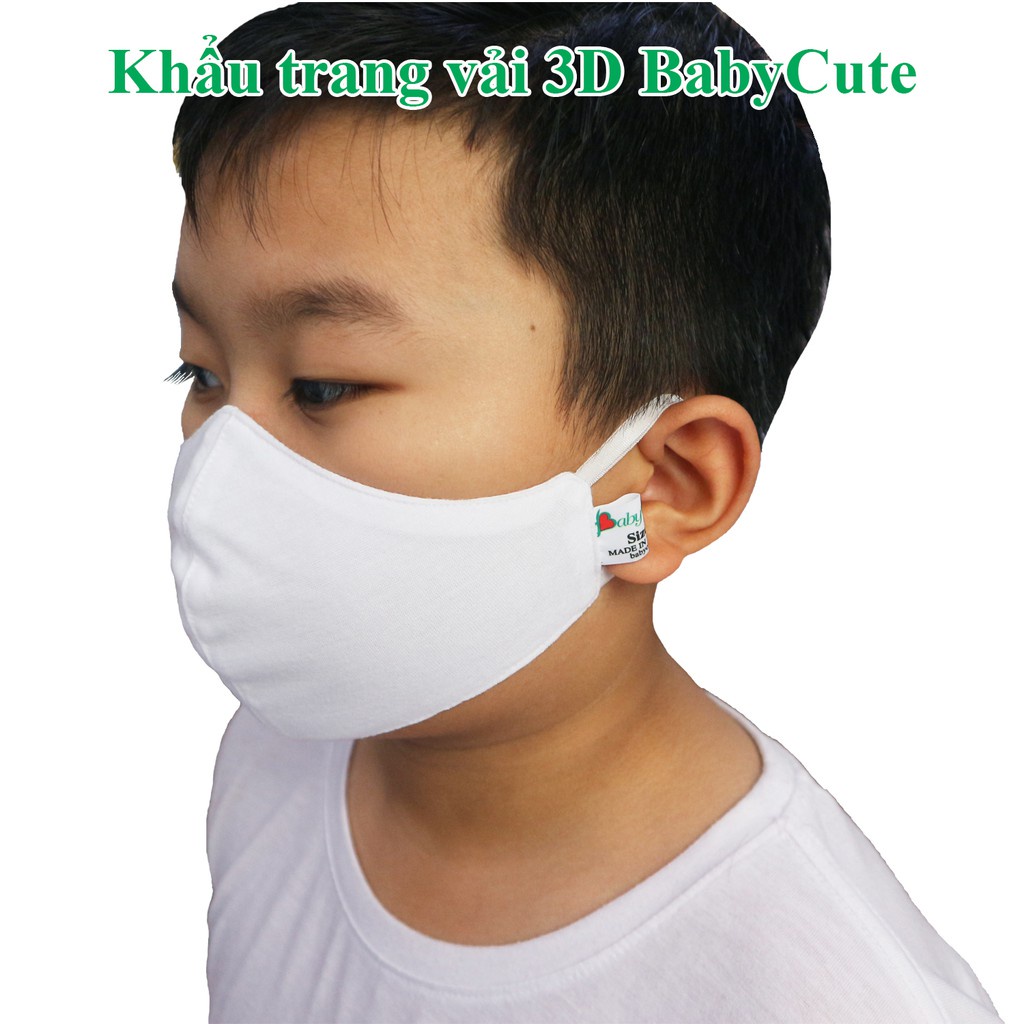 Combo 10 cái khẩu trang vải KHÁNG KHUẨN màu trắng