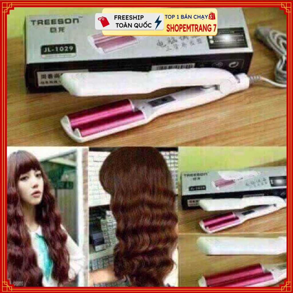 Máy làm tóc dập xù bản to, máy dập sóng,máy là bản to