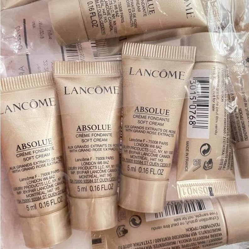 Kem dưỡng chuyên sâu Lancome Absolue Rich or Soft Cream mini chính hãng 5ml mẫu thử auth