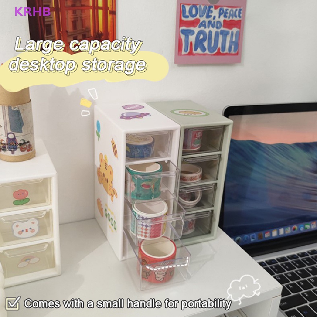 Hộp Đựng Đồ Trang Điểm 4 Ngăn Nhỏ Gọn Mới