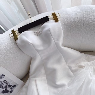 Đầm ông cúp ngực đính đá kèm chocker voan cổ