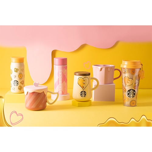 Ly Starbucks 12Oz  Pink Silicon Lid Mug FY23VDay WM