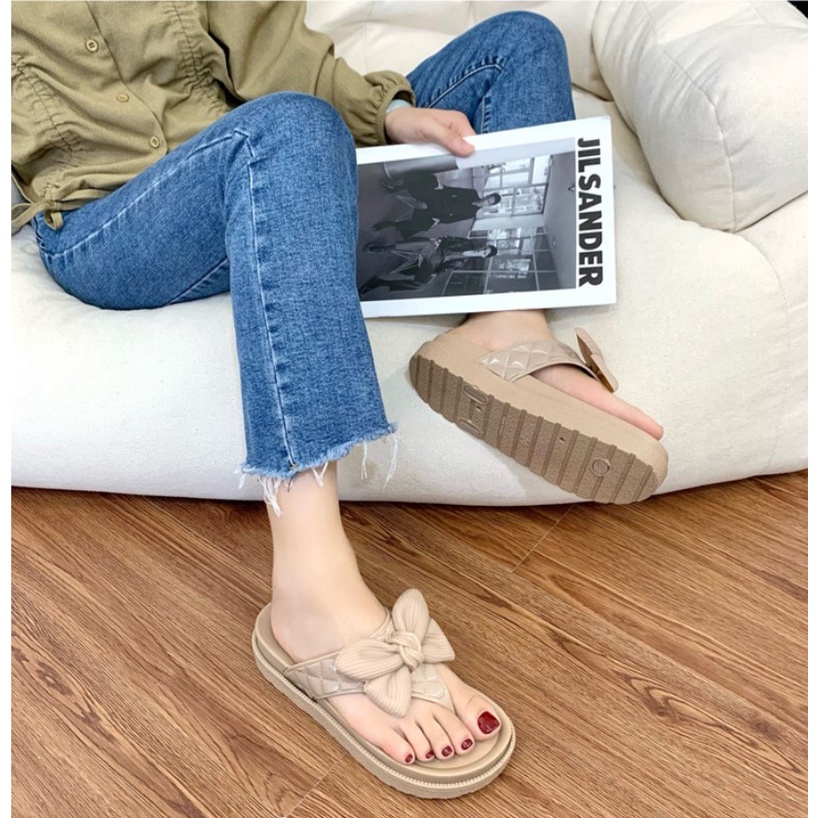 Giày Sandal Đế Dày Thoải Mái Thời Trang Đi Biển Cho Nữ