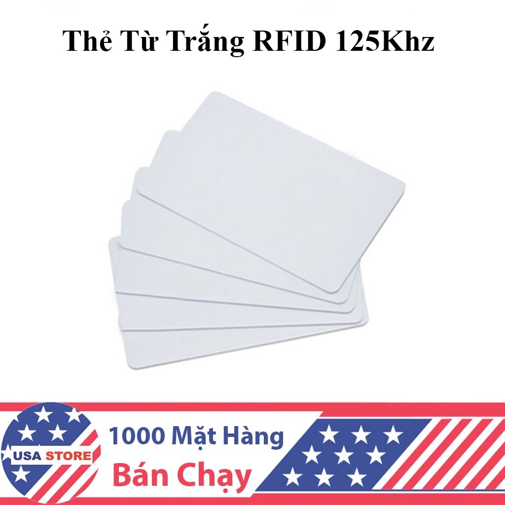 Thẻ Từ Thang Máy Trắng RFID 125Khz ( Thẻ ID Chip TK4100 Dùng Làm Thẻ Nhân Viên, Thang Máy )