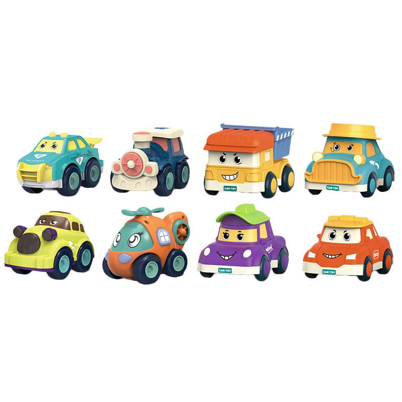 Set 8 Xe Poly Chạy Đà Cực Đẹp Và Bền Cho Bé dochoigovn