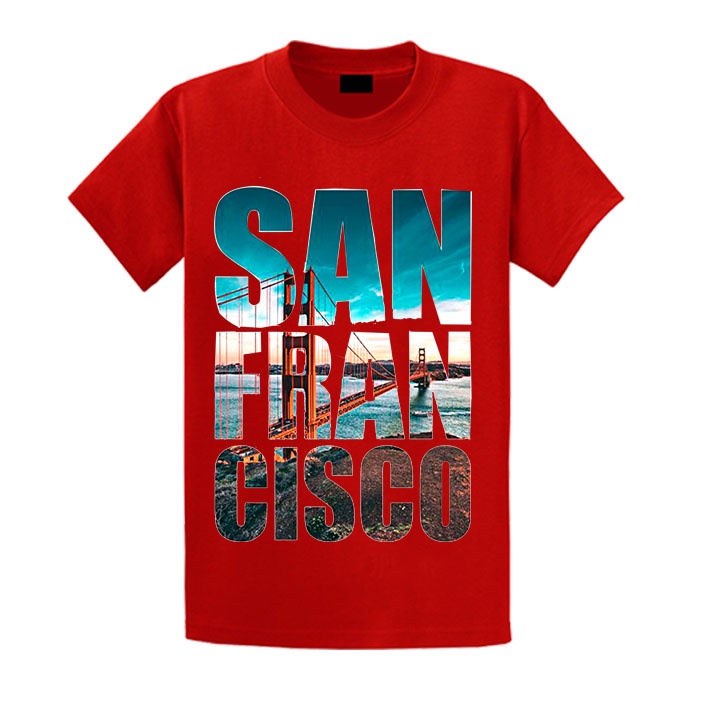 Áo Thun Nam Nữ Sanfancisco Vải Thun Cotton Mềm Mịn