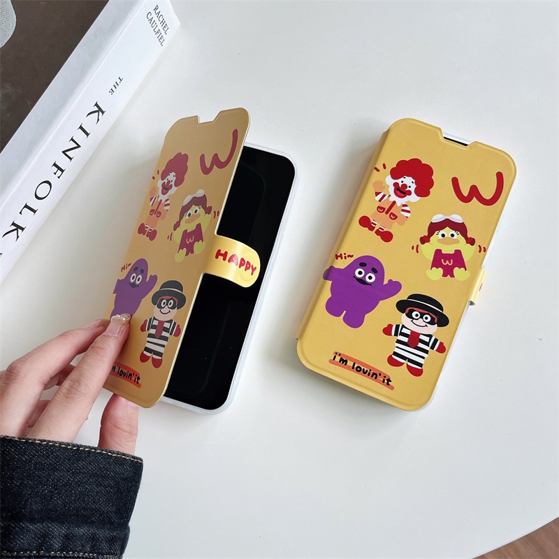 Ốp Điện Thoại Da Chống Sốc In Logo McDonald i Cho Iphone1 iPhone11 iPhone 11 12 13 pro iPhone14Pro Max
