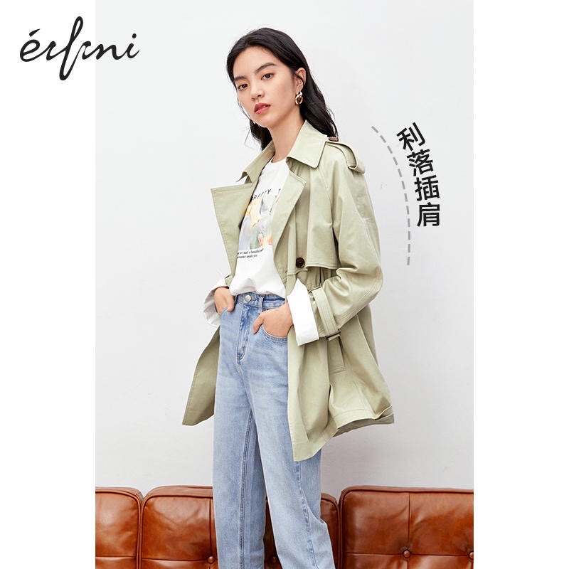 Áo khoác kaki xanh Eifini