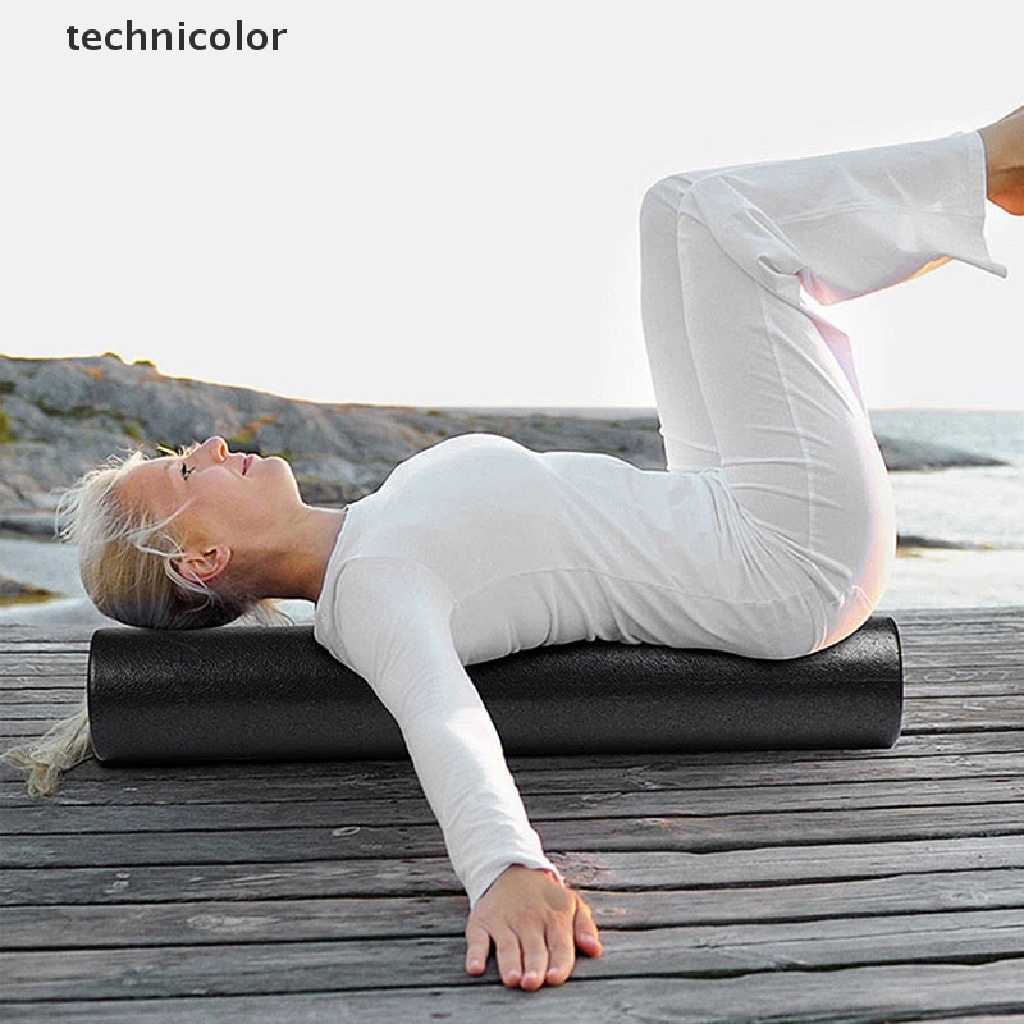 Con Lăn Xốp Tập Yoga 3 Kích Cỡ 30 / 45 / 60 CM Màu Đen