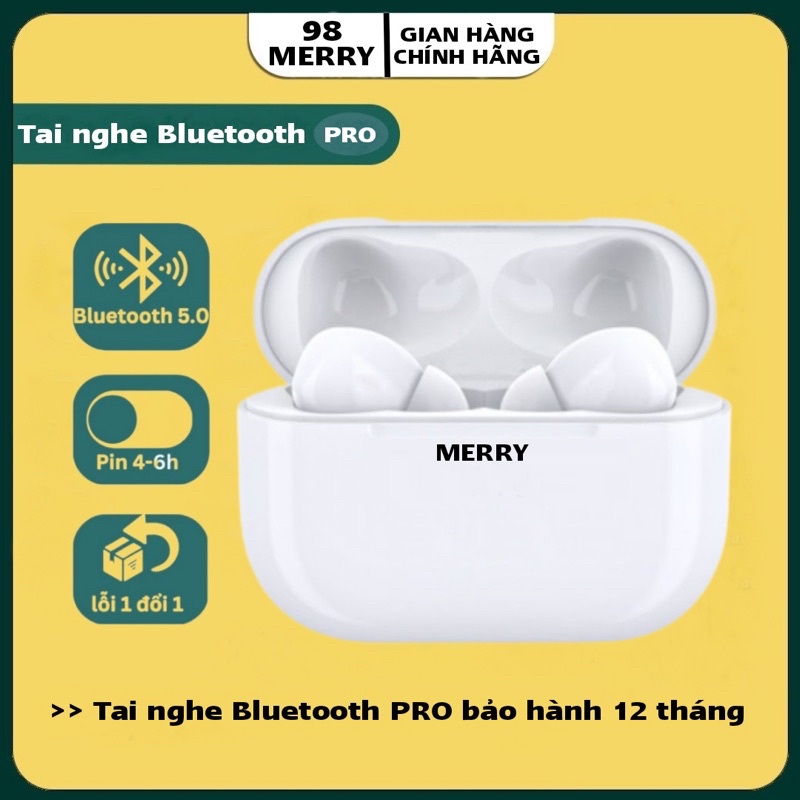 Tai nghe không dây bluetooth Inpods Pro chất lượng âm thanh trầm tuyệt vời tích hợp micro- LinkeeTech