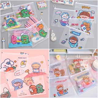Túi zip đựng bút siêu cute