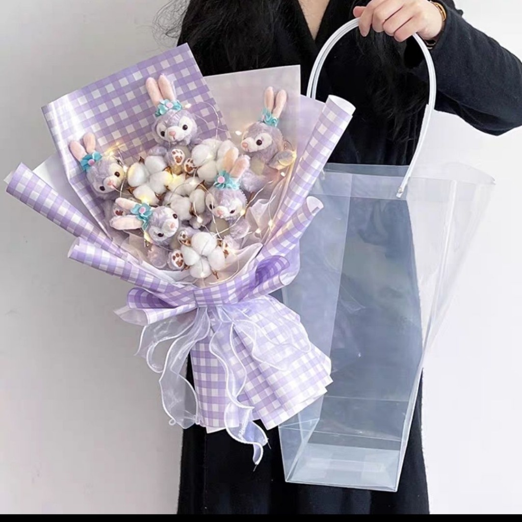 Bó Hoa Nhồi Bông Hình Chú Gấu Hoạt Hình Dễ Thương Dùng Làm Quà Tặng Sinh Nhật Cho Bé