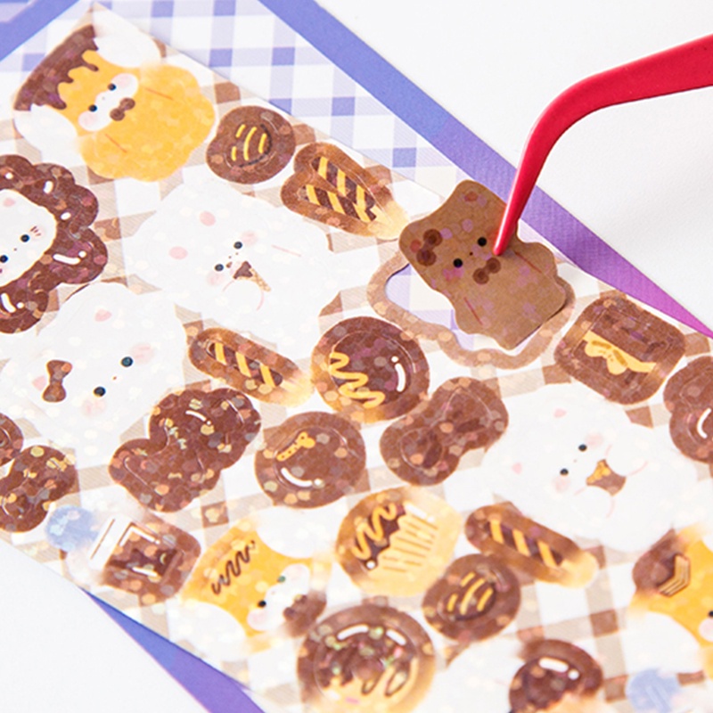 Hộp 66 Miếng Dán Trong Suốt Lấp Lánh Trang Trí Thủ Công DIY