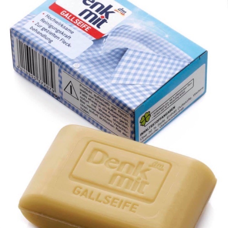 Xà phòng làm sạch cổ áo sơ mi Denkmit - giặt sạch vết bẩn cứng đầu - 100g - Hàng nội địa Đức