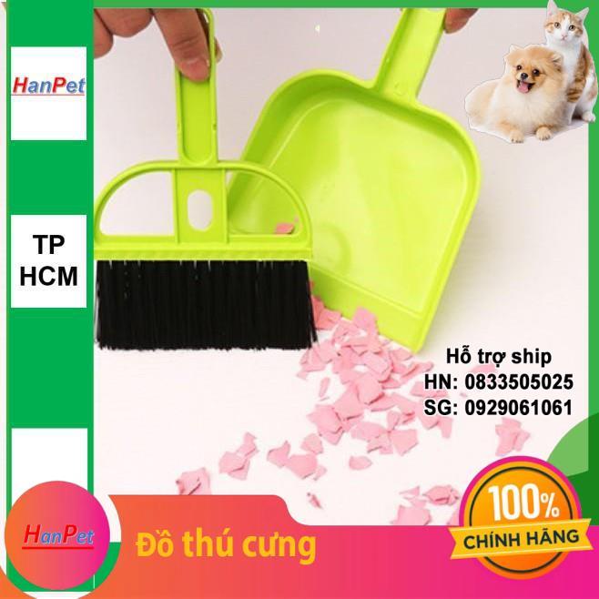 SP439 - Bộ hót phân chó mèo kèm chổi MINI (hanpet 4711792) kích thước