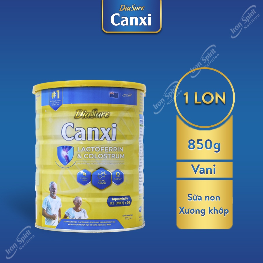 Sữa non Diasure Canxi Chính hãng lon 850gr - Hỗ trợ bổ sung dinh dưỡng, giảm loãng xương, cải thiện vấn đề xương khớp