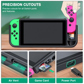 Protective Cover For Nintendo Switch Case Shell Console Anti-fall Shockproof Protective Case with 7 Game Cards Storage Slots